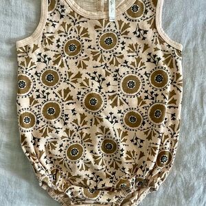 Rylee + Cru Folk Floral Patterned Baby Romper
